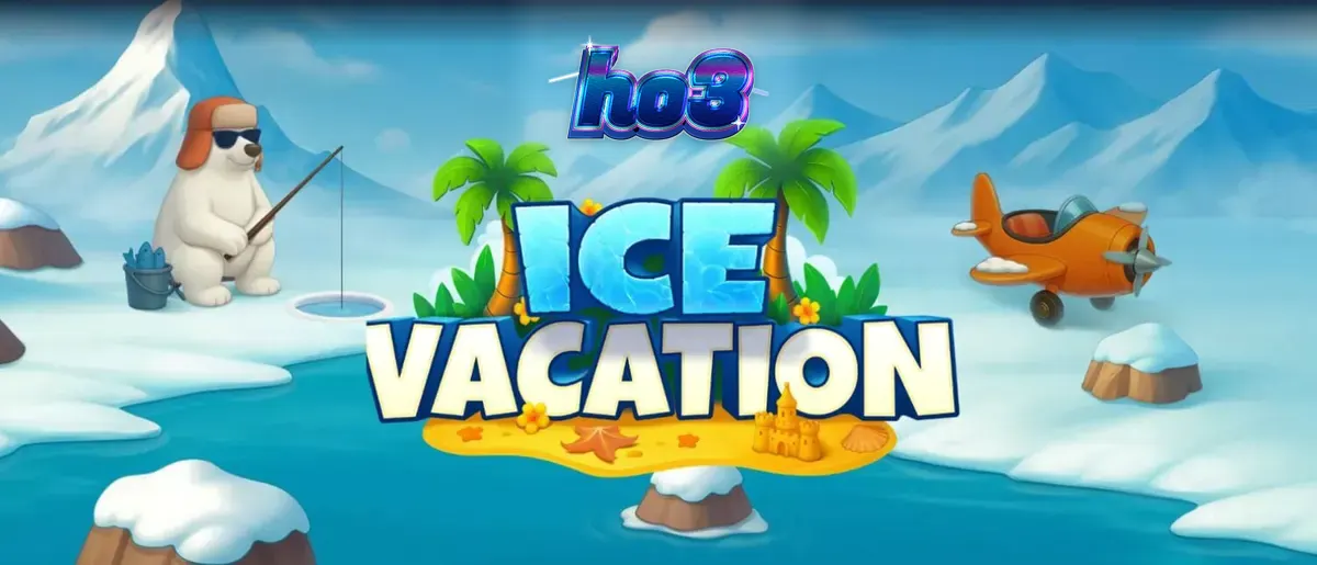 Pemandangan bertema musim dingin dan tropis dalam permainan slot Ice Vacation
